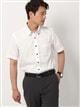 ワイシャツ／半袖／形態安定／ボタンダウンカラー／織柄／BASIC／ドレスシャツ0