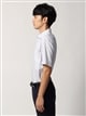 ワイシャツ／半袖／形態安定／ホリゾンタルカラー／ストライプ／BASIC／ドレスシャツ1