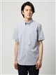 ワイシャツ／半袖／形態安定／COOL MAX／ボタンダウンカラー／ストライプ／FIT／ドレスシャツ3