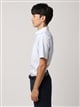 ワイシャツ／半袖／形態安定／COOL MAX／ボタンダウンカラー／ストライプ／FIT／ドレスシャツ1
