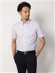 ワイシャツ／半袖／形態安定／マイターカラー／ストライプ／FIT／ドレスシャツ0