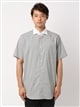 ワイシャツ／半袖／形態安定／COOL MAX／クレリックカラー／織柄／BASIC／ドレスシャツ3
