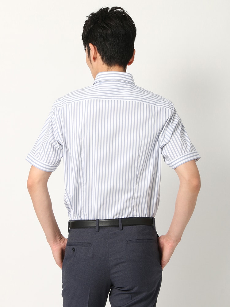 ワイシャツ／半袖／形態安定／COOL MAX／ボタンダウンカラー／BASIC／ドレスシャツ2 ドレスシャツ 形態安定