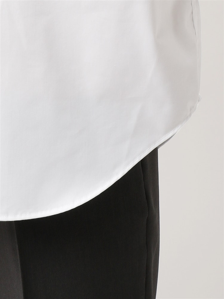 ワイシャツ／半袖／形態安定／ボタンダウンカラー／無地／BASIC／ドレスシャツ6 ワイシャツ ホワイト
