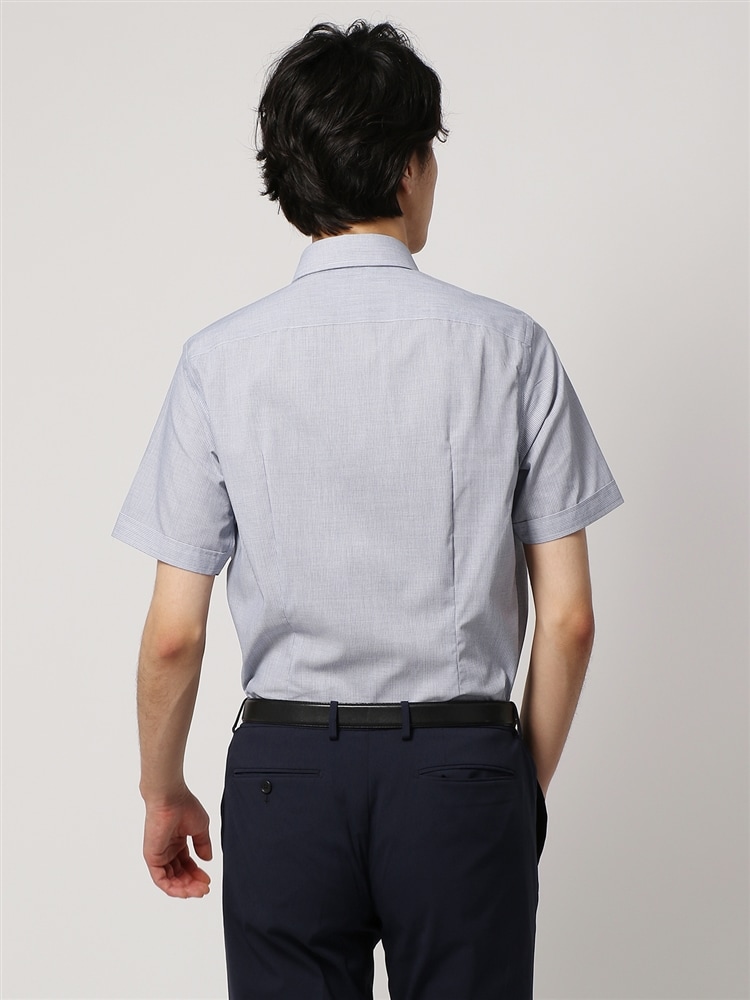 ワイシャツ／半袖／形態安定／ボタンダウンカラー／チェック／BASIC／ドレスシャツ2 形態安定 シャツ
