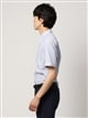ワイシャツ／半袖／形態安定／ボタンダウンカラー／ストライプ／BASIC／ドレスシャツ1