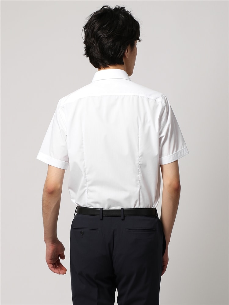 ワイシャツ／半袖／形態安定／ボタンダウンカラー／無地／FIT／ドレスシャツ2 形態安定 シャツ