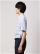 ワイシャツ／半袖／形態安定／ボタンダウンカラー／ストライプ／FIT／ドレスシャツ1