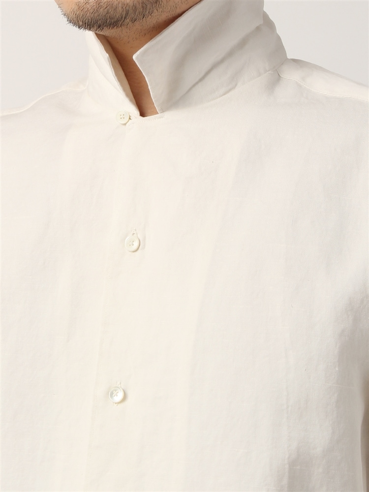 DAyS／オープンカラーシャツ／半袖／ウォッシャブル／リネンコットンシルク (DAY21015-AB)
