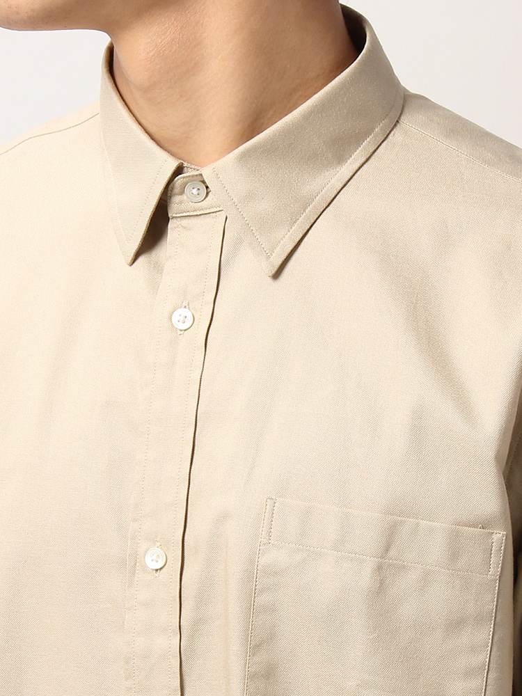 TREND／コットンオックス オーバーサイズレギュラーカラーシャツ3 オックスシャツ メンズ