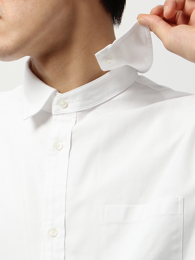 TREND／コットンオックス オーバーサイズデタッチャブルカラーシャツ