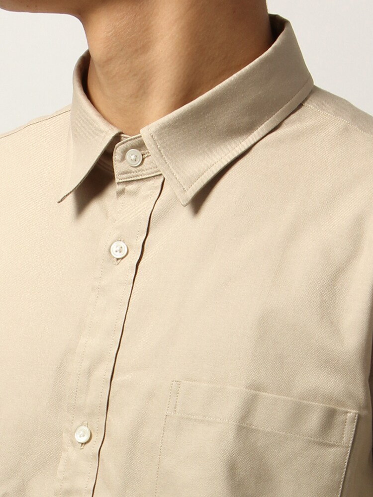 TREND／コットンオックス オーバーサイズデタッチャブルカラーシャツ4 メンズ トップス