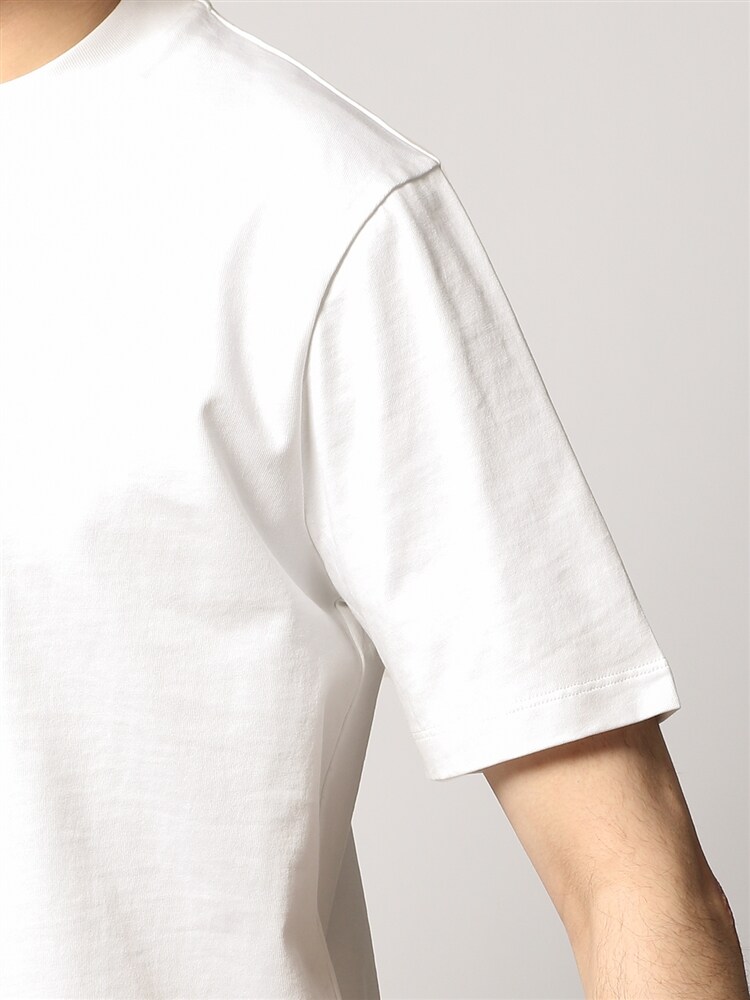 ACTIVE／ウォッシャブル／コットン天竺 クルーネック半袖Tシャツ (A1622011-AA)