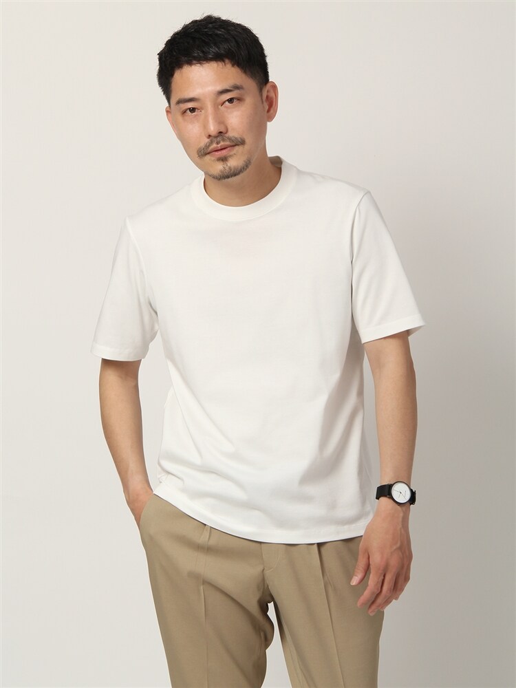 ウォッシャブル／COOL MAX／3D縫製／コットン天竺 クルーネック半袖Tシャツ (N3DT001-AA)