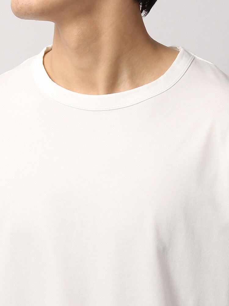 TREND／セミシルケット天竺 クルーネックオーバーサイズ半袖Tシャツ4