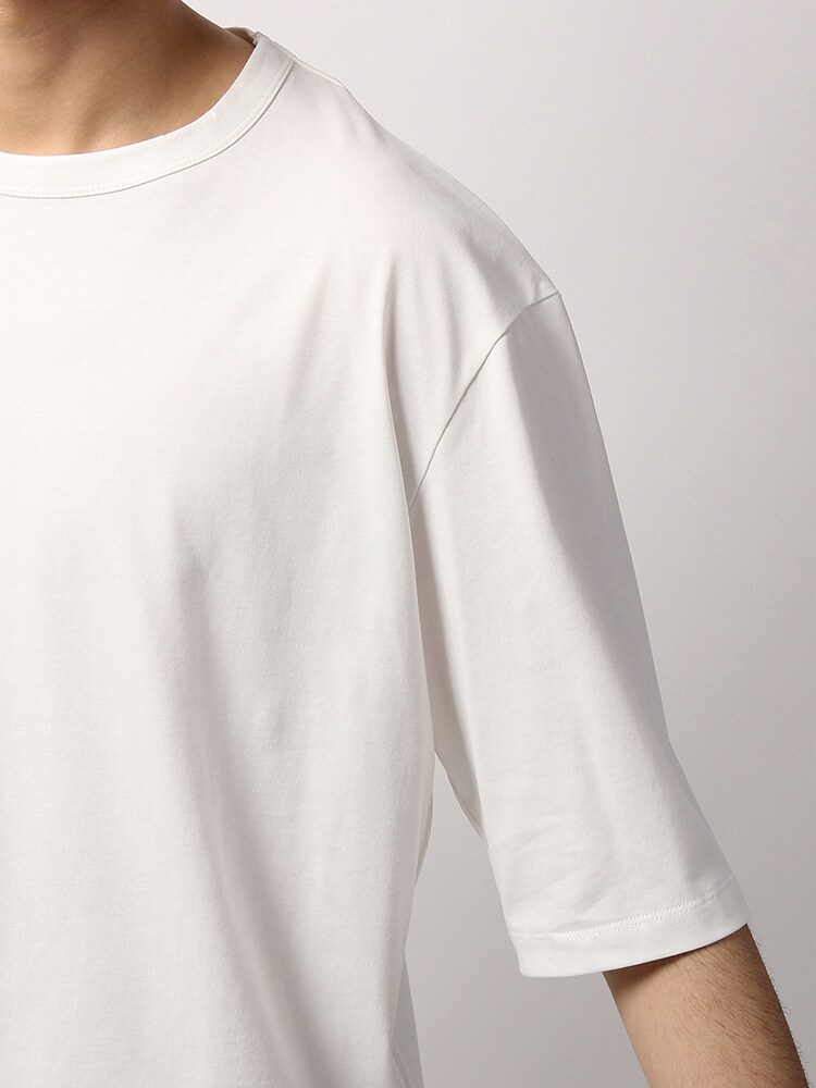 TREND／セミシルケット天竺 クルーネックオーバーサイズ半袖Tシャツ5