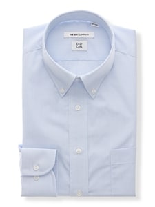 ワイシャツ／長袖／形態安定／再生繊維／ボタンダウンカラー／グラフチェック／FIT／ドレスシャツ