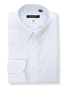 BASIC／再生繊維／ボタンダウンカラードレスシャツ ストライプ