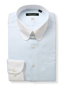 ワイシャツ／長袖／形態安定／クレリック＆ラウンドタブカラー／BASIC／ドレスシャツ