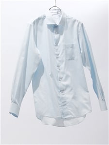 ワイシャツ／長袖／形態安定／涼しい／ホリゾンタルカラー／織柄／FIT／ドレスシャツ