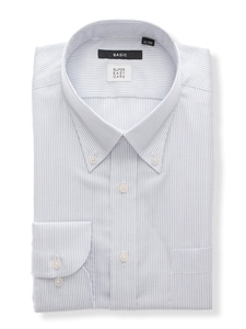 ワイシャツ／長袖／形態安定／COOL MAX／ボタンダウンカラー／BASIC／ドレスシャツ