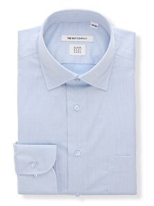 ワイシャツ／長袖／形態安定／再生繊維／ワイドカラー／織柄／FIT／ドレスシャツ