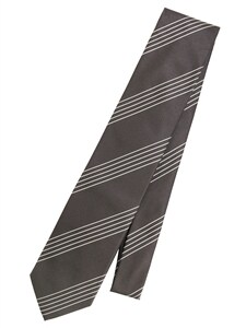 JAPAN MADE／絹鳴り／ストライプ×織柄ネクタイ