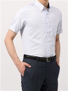 WEB限定／ワイシャツ／半袖／COOL MAX／ボタンダウンカラー／BASIC／ドレスシャツ