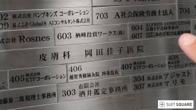 皮膚科岡田佳子医院の看板