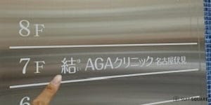 結AGAクリニック名古屋伏見の看板