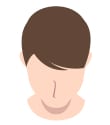 AGA男性の毛髪イラスト