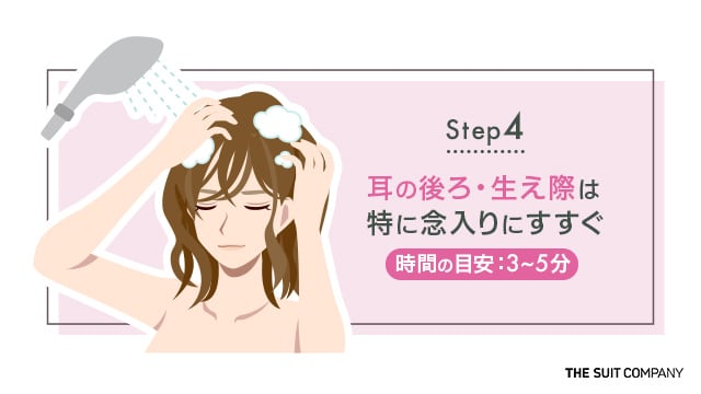 育毛にいいシャンプー方法4