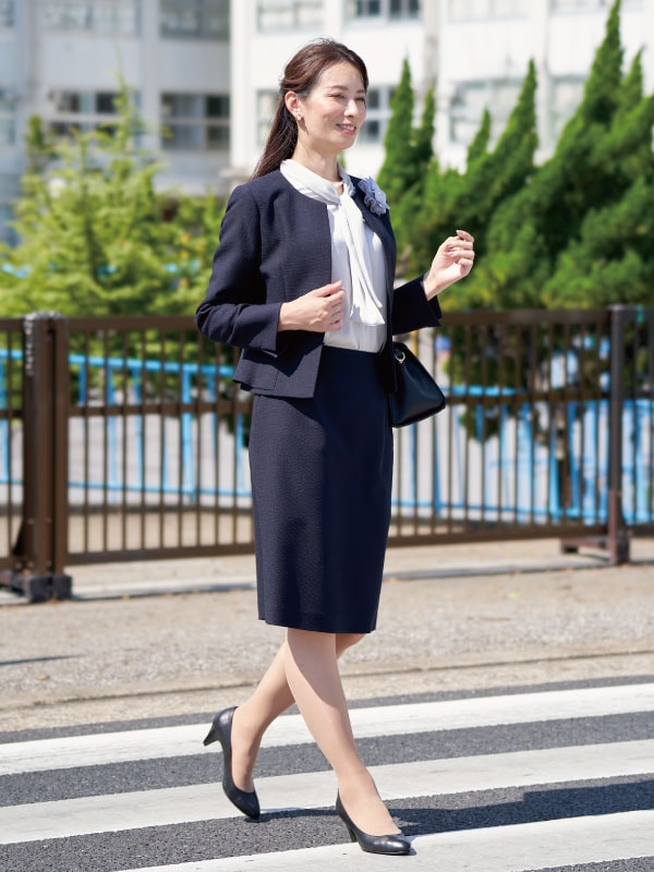 タイトスカート 黒 入学式 卒業式 スーツ