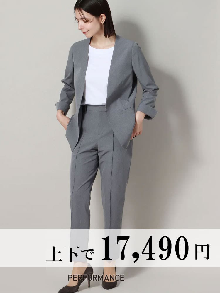 スーツ 安い レディース ライトグレー