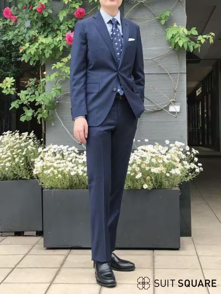 大学 入学式 スーツ ネイビー