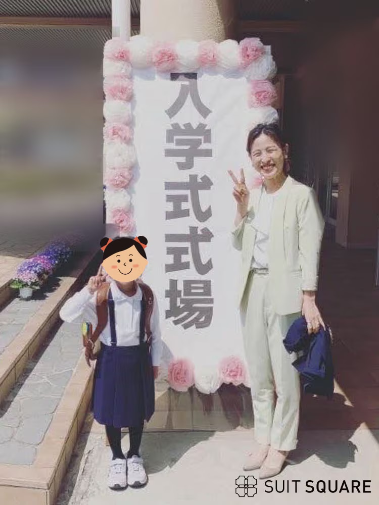 入園式　服装　コーデ　ママ　リアル