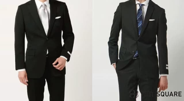 ブラックスーツ　礼服　ビジネス　違い