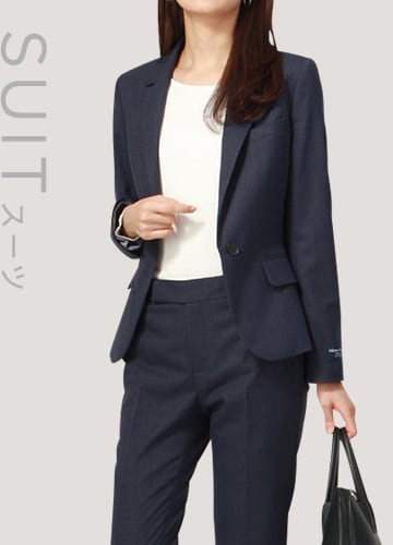 THE SUIT COMPANY スーツカンパニー パンツスーツ ネイビー